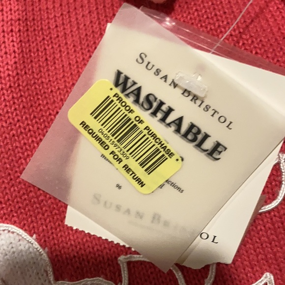 NWT Susan Bristol Embroidered Floral Sweater Size Large - Picture 8 of 8